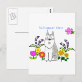 Schnauzer Mama Postcard Postkarte (Vorne/Hinten)