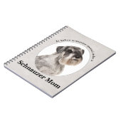 Schnauzer Mama Spiral Notebook Notizblock (Linke Seite)