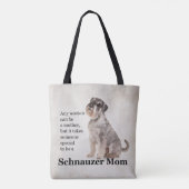 Schnauzer Mama Tasche (Rückseite)