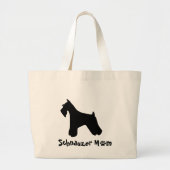 Schnauzer-Mama-Tasche Jumbo Stoffbeutel (Vorne)
