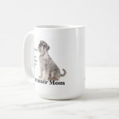 Schnauzer Mama Tasse (Vorderseite Links)