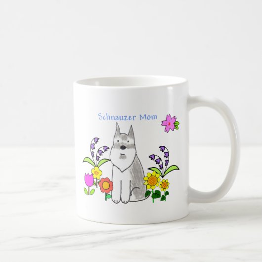 Schnauzer-Mama-Tasse Kaffeetasse (Rechts)