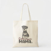 Schnauzer Mama Tragetasche (Vorne)
