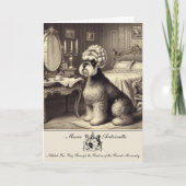 Schnauzer Marie Antoinette Faltkarte Karte (Vorderseite)