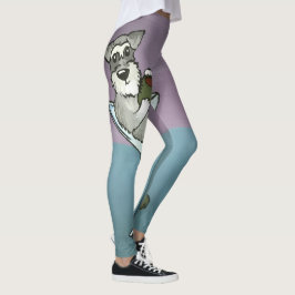 Schnauzer-Martini-Leggings Leggings