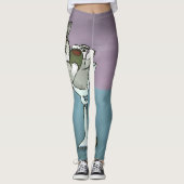 Schnauzer-Martini-Leggings Leggings (Vorderseite)