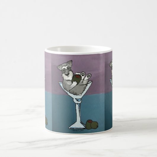 Schnauzer-Martini-Tasse Kaffeetasse (Mittel)