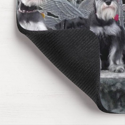 Schnauzer-Mausunterlage Mousepad (Ecke)