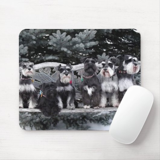 Schnauzer-Mausunterlage Mousepad (Mit Mouse)