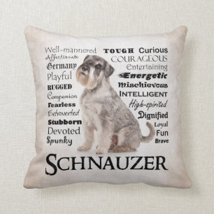Schnauzer-Merkmal-Kissen Kissen
