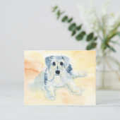 Schnauzer Mia Postkarte (Stehend Vorderseite)