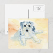 Schnauzer Mia Postkarte (Vorne/Hinten)