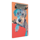 Schnauzer Mini Clipboard Klemmbrett (Schrägansicht)
