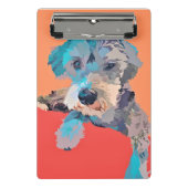 Schnauzer Mini Clipboard Klemmbrett (Vorderseite)