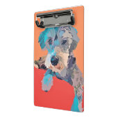 Schnauzer Mini Clipboard Mini Klemmbrett (Gewinkelt2)