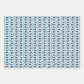 Schnauzer (Miniatur) Malerei - Niedlicher Original Geschenkpapier Set (Vorderseite)