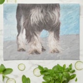 Schnauzer (Miniatur) Malerei - Niedlicher Original Handtuch (Gefaltet)