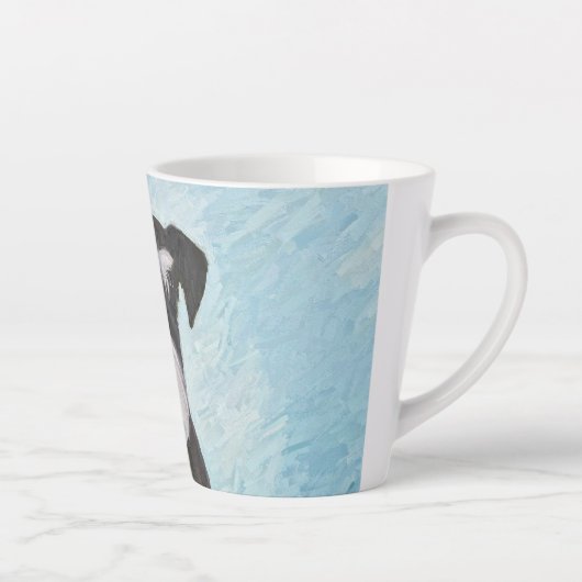 Schnauzer (Miniatur) Malerei - Niedlicher Original Milchtasse (Rechts)