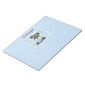 Schnauzer (Miniatur) Malerei - Niedlicher Original Notizblock (angewinkelt)