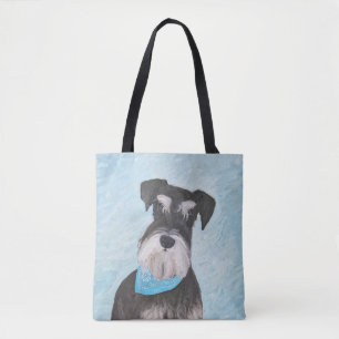 Schnauzer (Miniatur) Malerei - Niedlicher Original Tasche