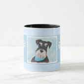 Schnauzer (Miniatur) Malerei - Niedlicher Original Tasse (Zentrum)
