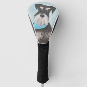 Schnauzer (Miniatur) Malerei - Niedliches Original Golf Headcover