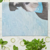 Schnauzer (Miniatur) Malerei - Niedliches Original Handtuch (Gefaltet)