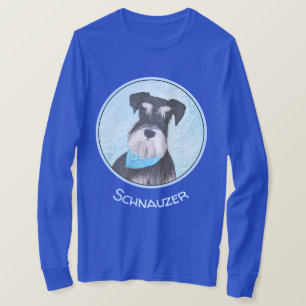 Schnauzer (Miniatur) Malerei - Niedliches Original T-Shirt