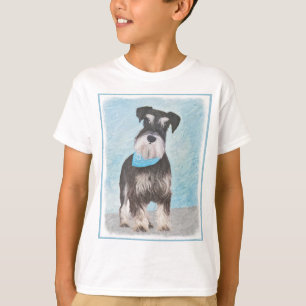 Schnauzer (Miniatur) Malerei - Niedliches Original T-Shirt