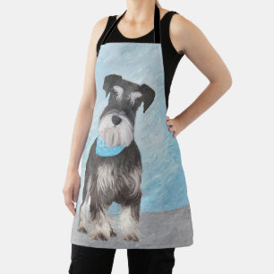 Schnauzer (Miniatur) Malerei - Süßer Originaler Hu Schürze