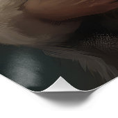 Schnauzer mit dem Weihnachtsmann Weihnachten Poster (Ecke)