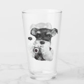Schnauzer mit Kamera Glas (Rückseite)