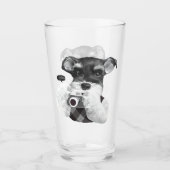 Schnauzer mit Kamera Glas (Vorderseite)