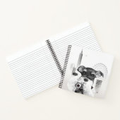 Schnauzer mit Kamera Notizblock (Innenseite)