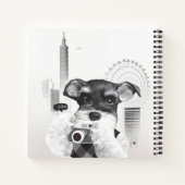 Schnauzer mit Kamera Notizblock (Rückseite)