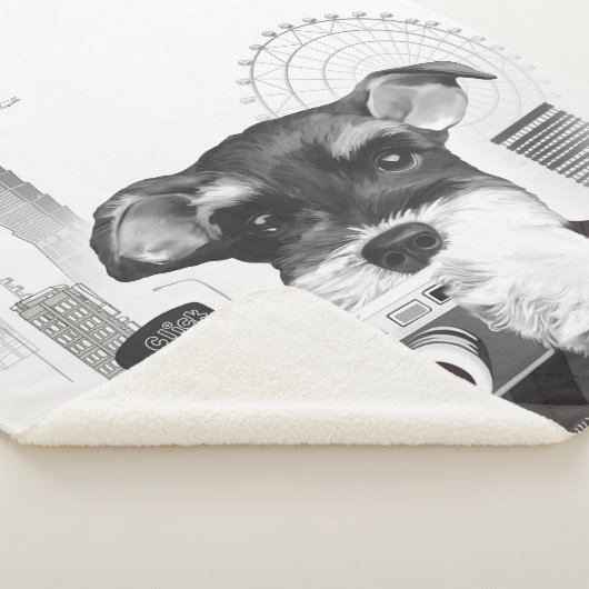 Schnauzer mit Kamera Sherpadecke (3/4)