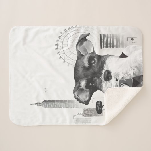 Schnauzer mit Kamera Sherpadecke (Vorderseite (Horizontal))