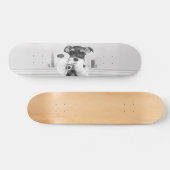 Schnauzer mit Kamera Skateboard (Horizontal)