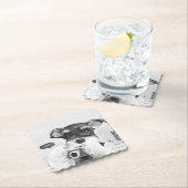 Schnauzer mit Kamera Untersetzer (Vor Ort)