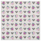 Schnauzer mit Lavendel Stoff (Muster)