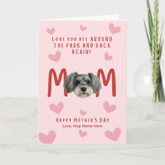 Schnauzer Muttertagskarte Karte (Vorderseite)