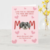 Schnauzer Muttertagskarte Karte (Gelbe Blume)
