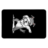 Schnauzer Niedlich Dabbing Funny Dab Dance Geschen Magnet (Horizontal)