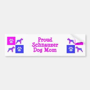 Schnauzer Niedlich Dog & Paw P&B Beste Mama Autoaufkleber