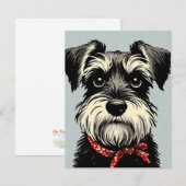 Schnauzer Note Card Dankeskarte (Vorne/Hinten)