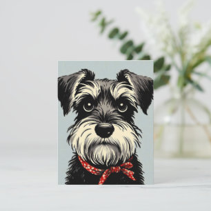 Schnauzer Note Card Dankeskarte