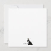 Schnauzer Note Card Dankeskarte (Rückseite)
