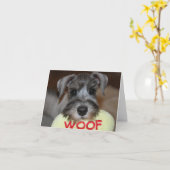 Schnauzer Notecards Karte (Gelbe Blume)