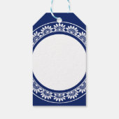 Schnauzer oder Norfolk Terrier Bezaubernde Kunst, Geschenkanhänger (Rückseite)