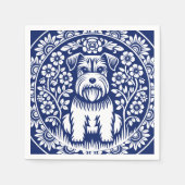 Schnauzer oder Norfolk Terrier Bezaubernde Kunst, Serviette (Vorderseite)